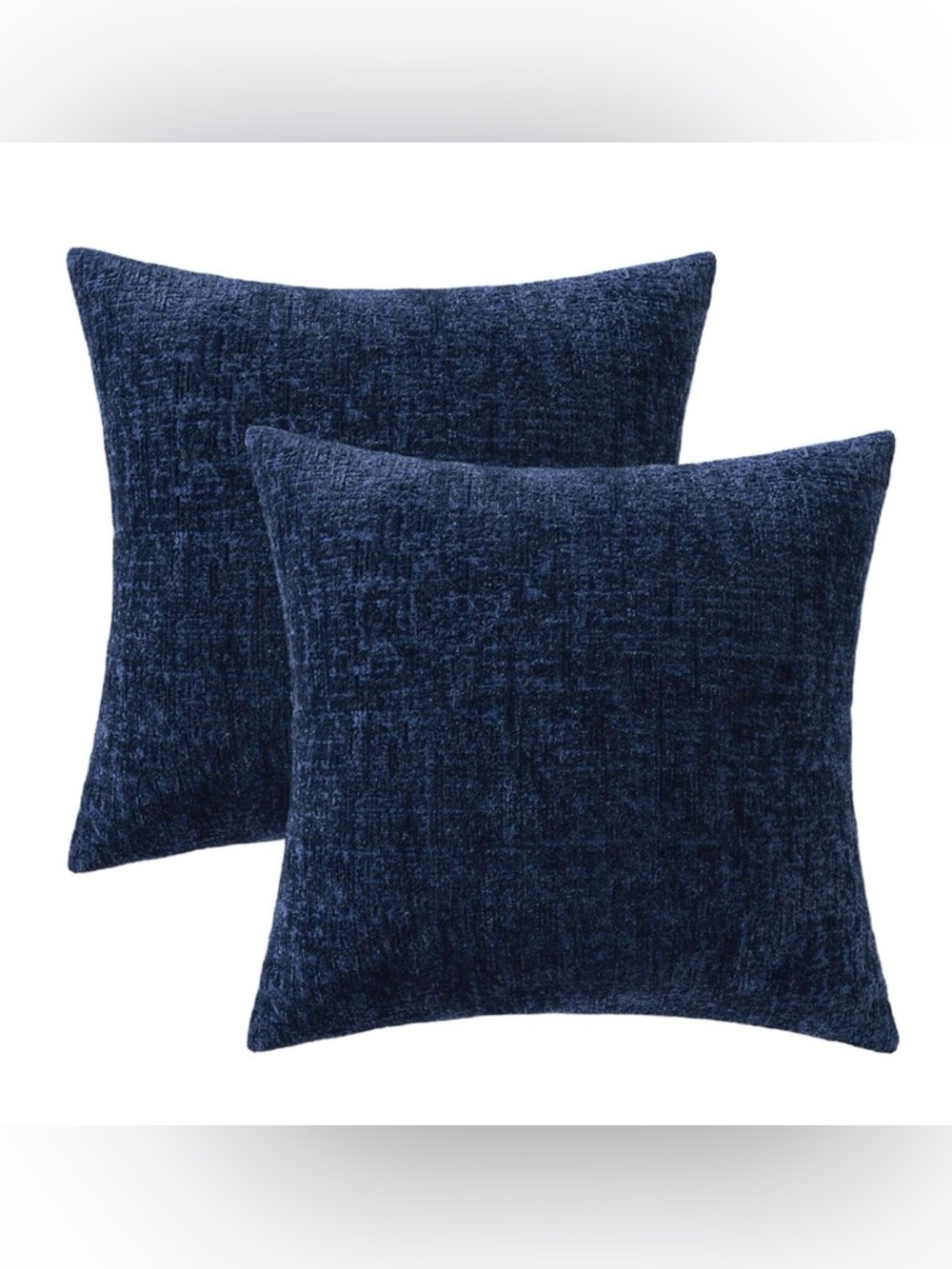 NWT MIULEE Decorative Throw Pillow Covers 20x20 Pack of 2 Navy Blue Soft & Cozy